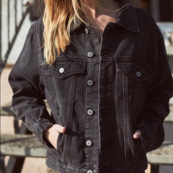 Brandy Melville Black Denim Jacket 